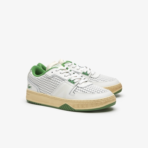 Men's Lacoste L001 Leather Heel Pop Sneakers