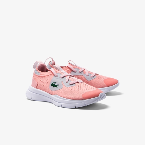 Children's Lacoste Run Spin Knit Textile Sneakers