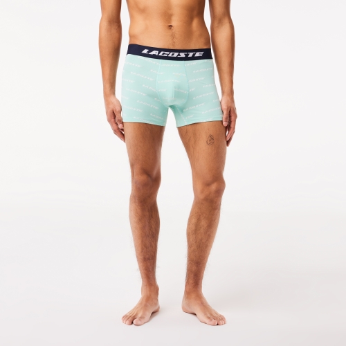 Men's 3-pack Lacoste Microfiber Print Trunks