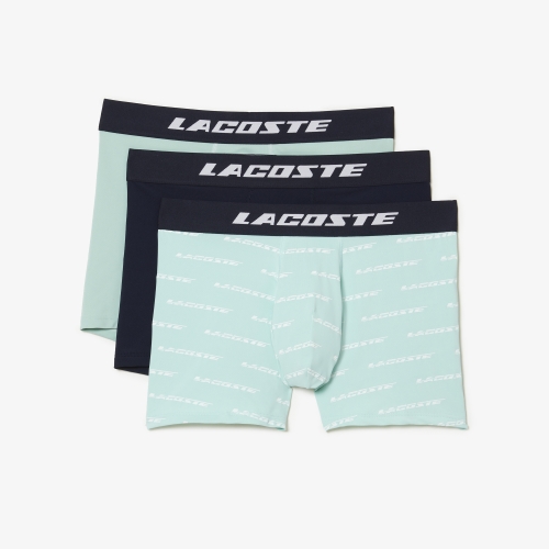 Men's 3-pack Lacoste Microfiber Print Trunks