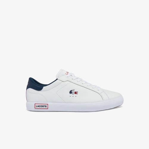 Men's Powercourt Tricolor Leather Trainers