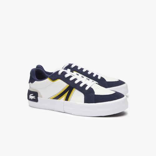 Men's L004 Leather Colourblock Trainers