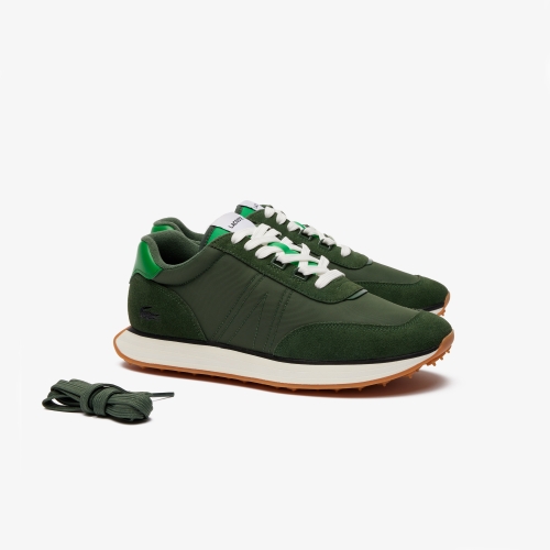 Men's L-Spin Leather and Textile Trainers