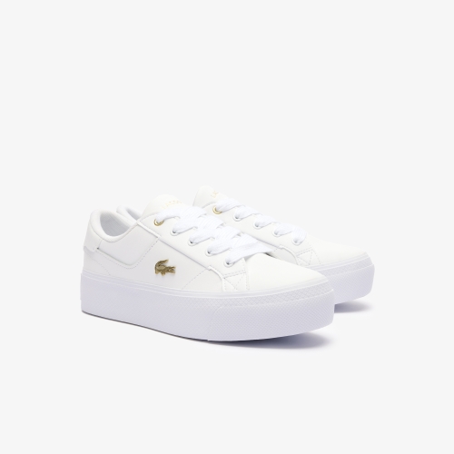 Women's Ziane Platform Logo Leather Trainers