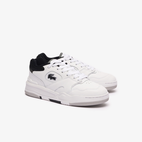 Women's Lineshot Contrasted Collar Leather Trainers 