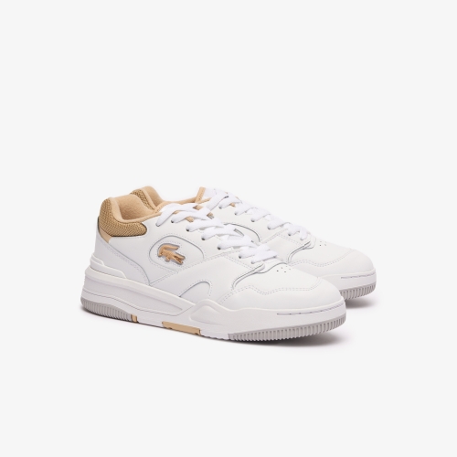 Women's Lineshot Contrasted Collar Leather Trainers 