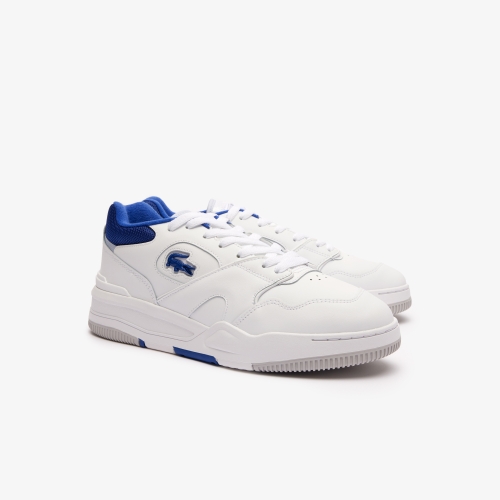 Men's Lineshot Contrasted Collar Leather Trainers 