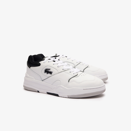 Men's Lineshot Contrasted Collar Leather Trainers 