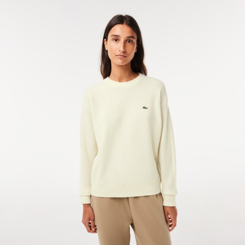Women's Lacoste Crew Neck Wool Sweater
