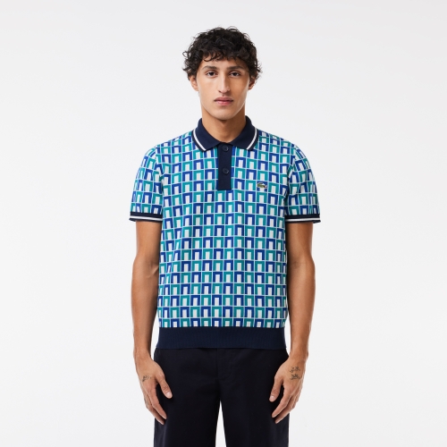 Robert George Motif Polo Collar Sweater