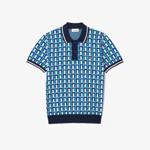 Robert George Motif Polo Collar Sweater
