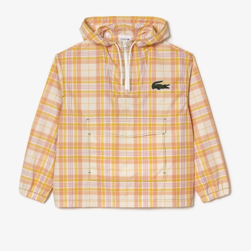 Women’s Lacoste Check Print Pull-On Jacket
