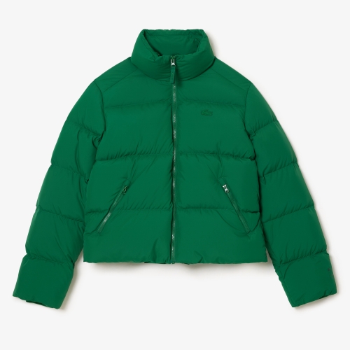 Short Packaway Padded Crocodile Down Jacket