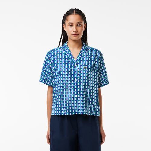 Oversized Short Sleeved Print Shirt 