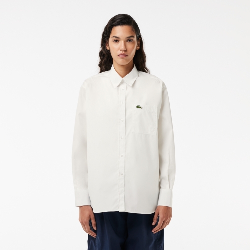 Oversized Fit Cotton Poplin Shirt