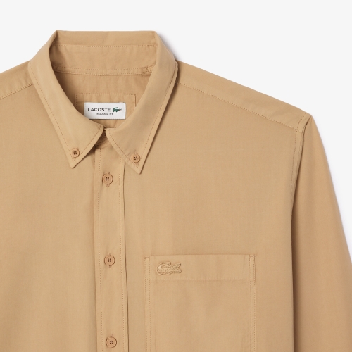 Relaxed Fit Washed Effect Poplin Shirt