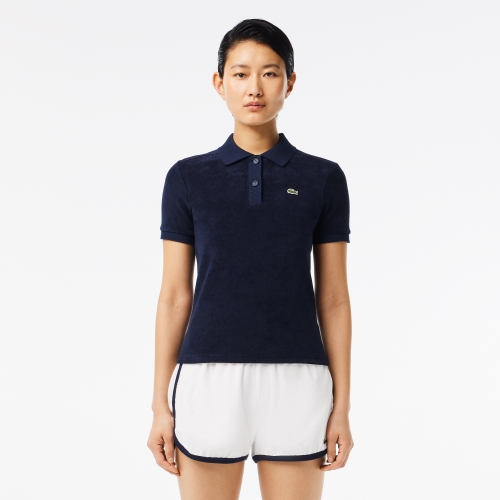 Slim Fit Terry Knit Polo Shirt 