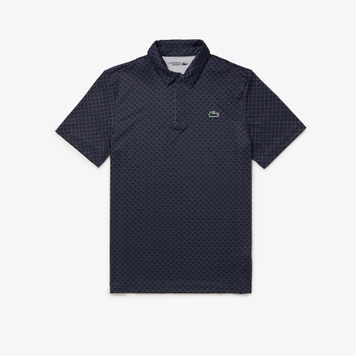 Men’s Lacoste Golf Printed Recycled Polyester Polo Shirt