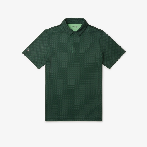 Ultra-Dry Anti-UV Mini Print Golf Polo Shirt  