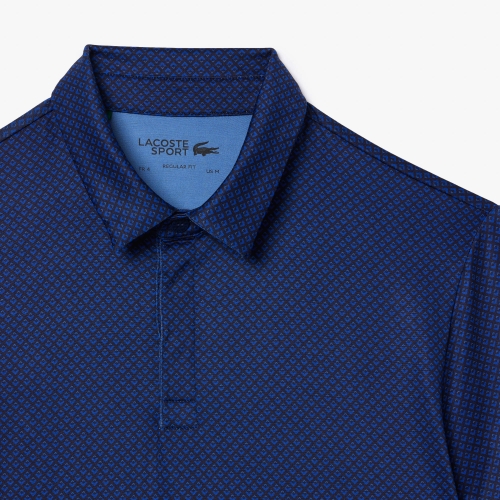 Ultra-Dry Anti-UV Mini Print Golf Polo Shirt  