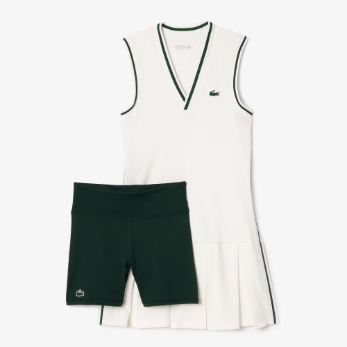 Tennis Dress with Removable Piqué Shorts