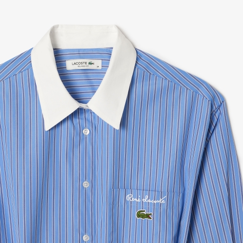 Lacoste Striped Shirt Dress