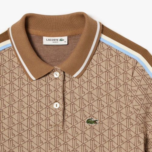 Slim Fit Lacoste Monogram Jacquard Dress 