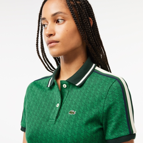 Slim Fit Lacoste Monogram Jacquard Dress 