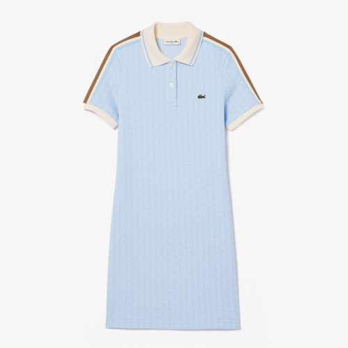 Slim Fit Lacoste Monogram Jacquard Dress 