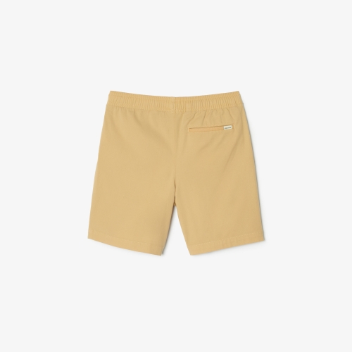 Boy’s Lacoste Lightweight Cotton Gabardine Bermuda Shorts