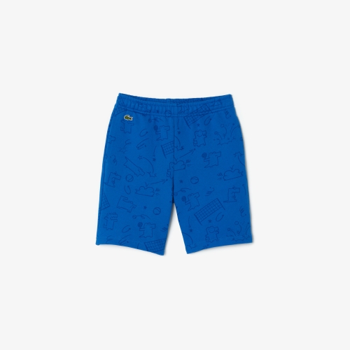 Croc Motif Fleece Shorts
