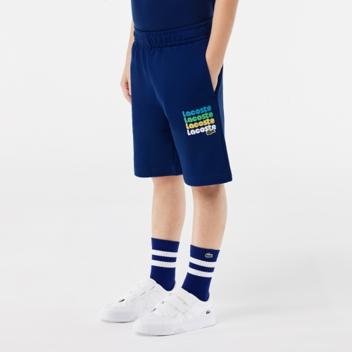 Lacoste Print Unbrushed Fleece Shorts