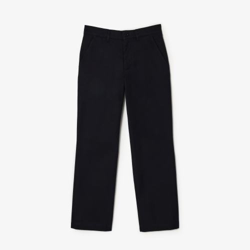 Straight Fit Cotton Twill Chinos