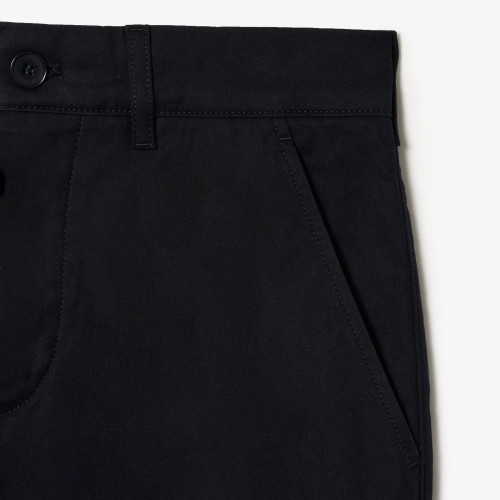 Straight Fit Cotton Twill Chinos