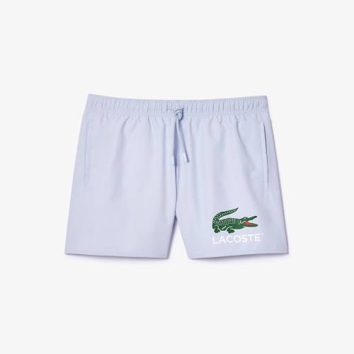 Croc Print Swim Trunks