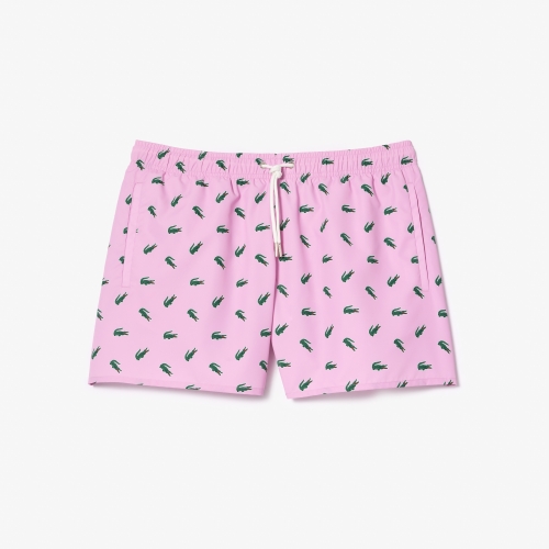 Crocodile Print Swim Trunks 