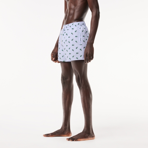 Crocodile Print Swim Trunks 