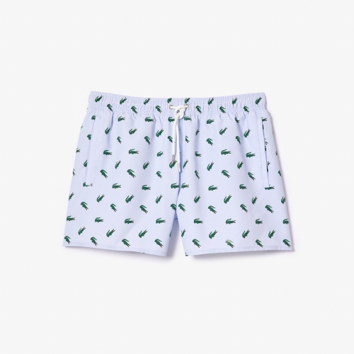Crocodile Print Swim Trunks 