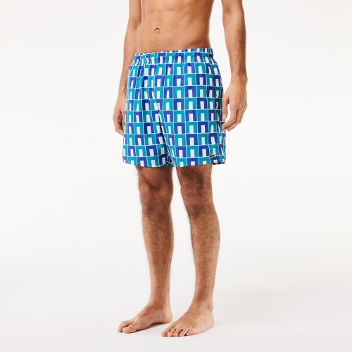 Mid Length Robert George Print Swim Trunks