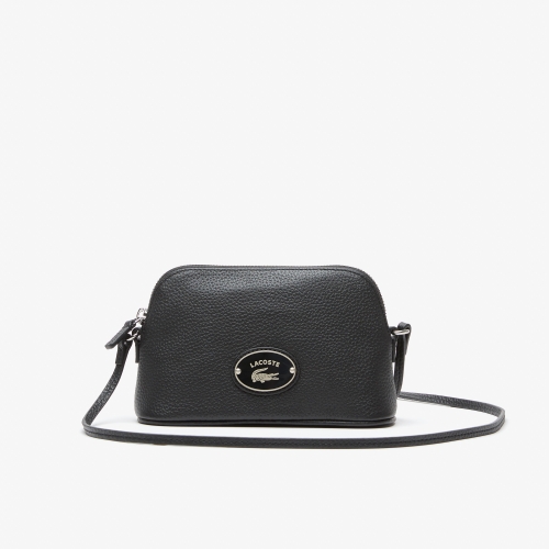 Women's Lacoste Grained Leather Dome Crossover Bag