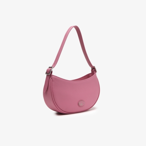 Women’s Lacoste Top Grain Leather Halfmoon Bag
