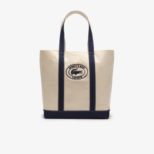 Lacoste x Sporty & Rich Cotton Tote Bag