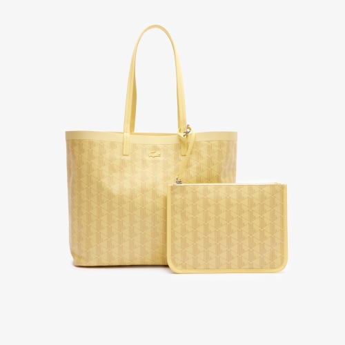Zely Coated Canvas Monogram Medium Tote