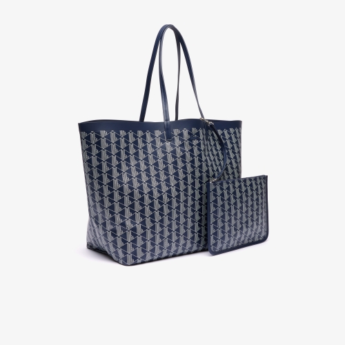 Zely Coated Canvas Monogram Large Tote