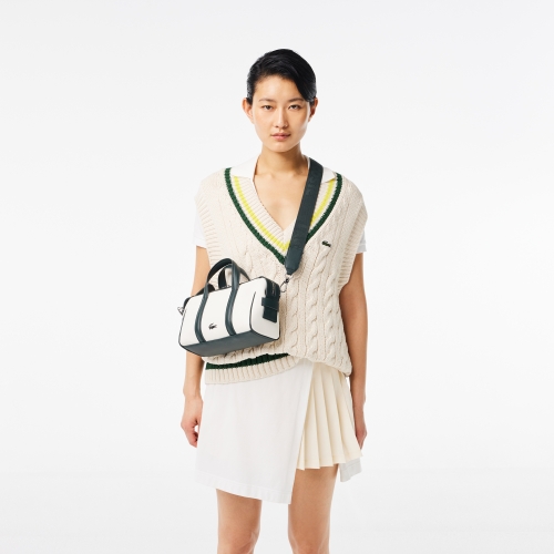 Small Nilly Piqué Contrast Boston Bag