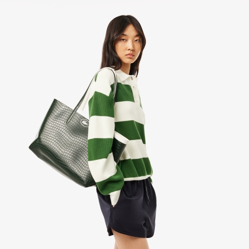 Anna Reversible Piqué Effect Tote