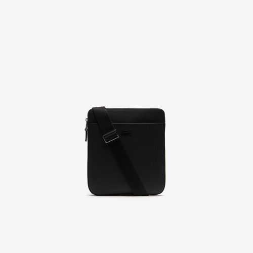 Men's Chantaco Matte Piqué Leather Flat Zip Bag