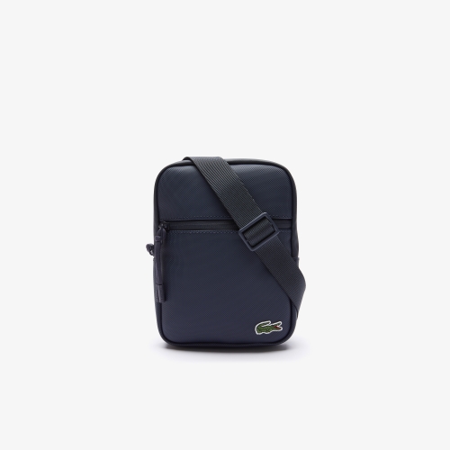 Men's Lacoste Coated Canvas Small Flat Crossover Bag