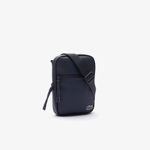 Men's Lacoste Coated Canvas Small Flat Crossover Bag