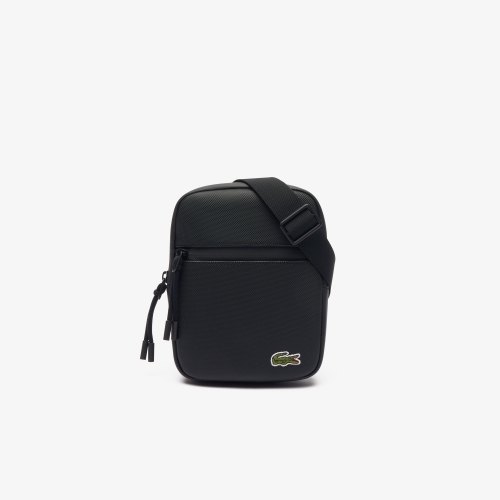 Men's Lacoste Coated Canvas Small Flat Crossover Bag